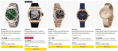 Upto 82% Off On Giordano Watches