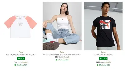 AJIO Loot | Upto 71% Off On PUMA.