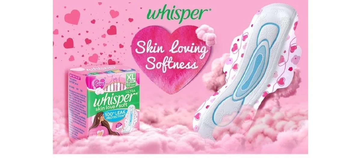 Whisper Sanitary XL 50 Pads @ ₹318.