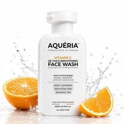 Amazon | Flat 77% Off On Aqueria De-Tan & Brightening Vitamin C Face Wash