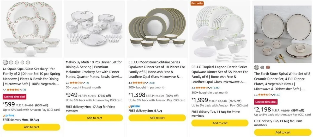 All Dinner set Deal