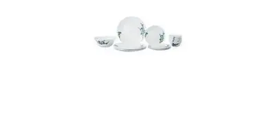 Larah By Borosil Dinner Set Of 19 Pcs