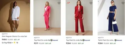 Flipkart | Upto 91% Off On Kotty Co Ords.