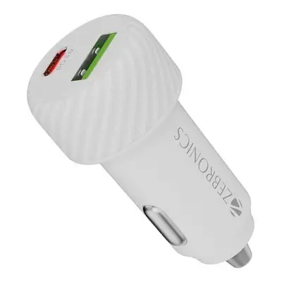 Amazon | Zebronics 48W Car Charger with Dual Output - Type-C (30W)