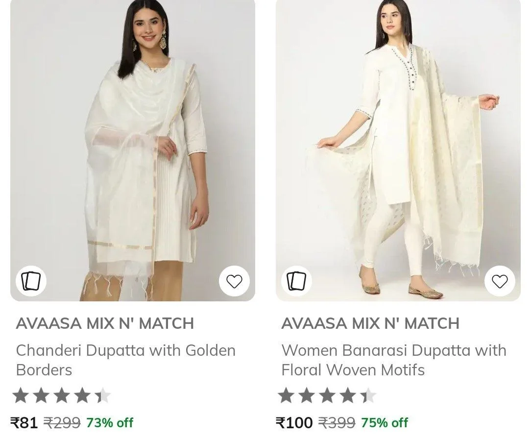 Ajio: Upto 70% off on Avaasa Women's Clothing