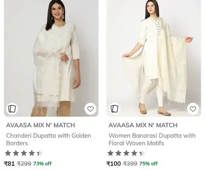 Ajio: Upto 70% off on Avaasa Women's Clothing