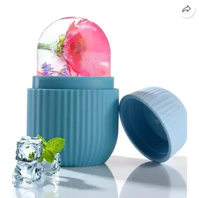 Jensi Enterprise Blue, Pink, Multicolor Silicone Ice Ball Tray (Pack of1)