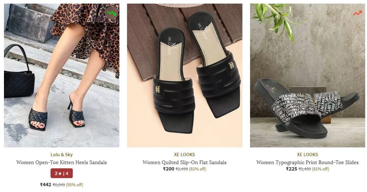 AJIO Loot : Upto 95% Off On Footwears.