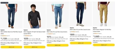 Spykar Clothing — Up to 83% Off on Men's and Women's Apparel