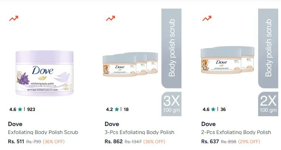 Myntra | Up To 45% off - Dove Scrubs