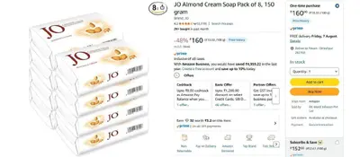 JO Soap Pack Of 8 @ ₹160.