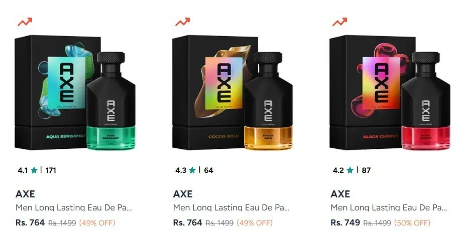 Myntra | Up To 65-70% Off  - Axe :