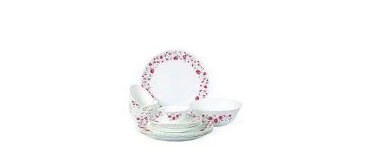 Cello Opalware Dinner Set, 19 Pieces .