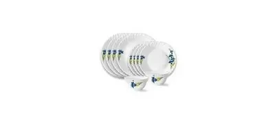 Larah Opalware Dinner Set Of 12 Pcs .