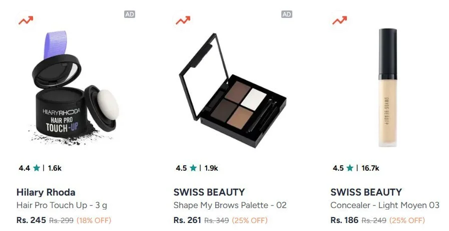 Myntra | Get extra 25% off on a purchase of 199 on Makeup