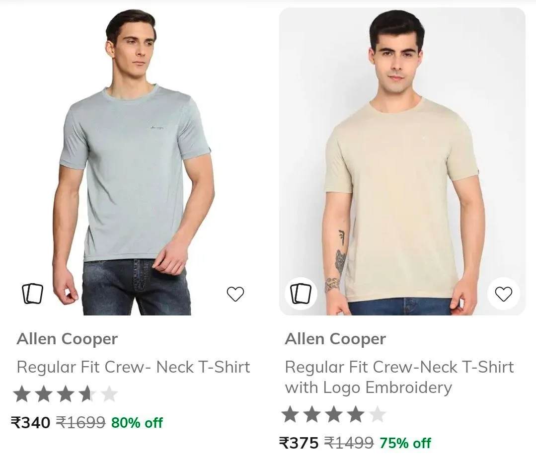 Ajio Loot : Upto 80% Off On Allen Cooper Clothing.