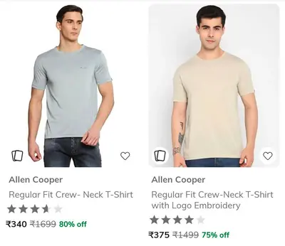 Ajio Loot : Upto 80% Off On Allen Cooper Clothing.