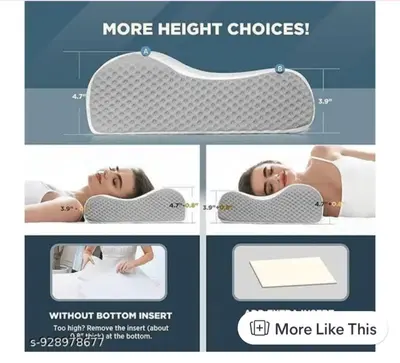 Memory Foam Neck Pillow for Pain Relief Orthopedic Cervical Pillow Soft...