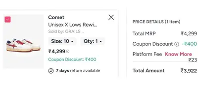 Comet Shoe Flat 400 off