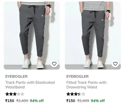 Ajio | Trackpants Starts .