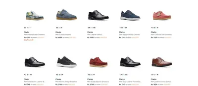 Upto 75% Off On Clarks Mens Footwear.