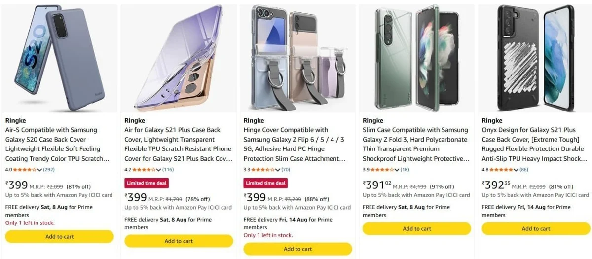 Up to 91% OFF - Ringke Mobile Cases